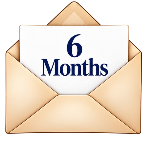 6 Months gift subscription artwork